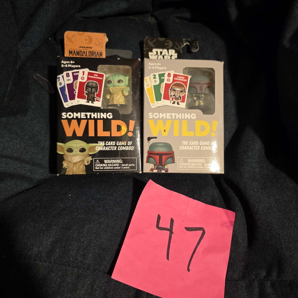 Lot Of 2 Card Games Something Wild Starwars And Mandalorine